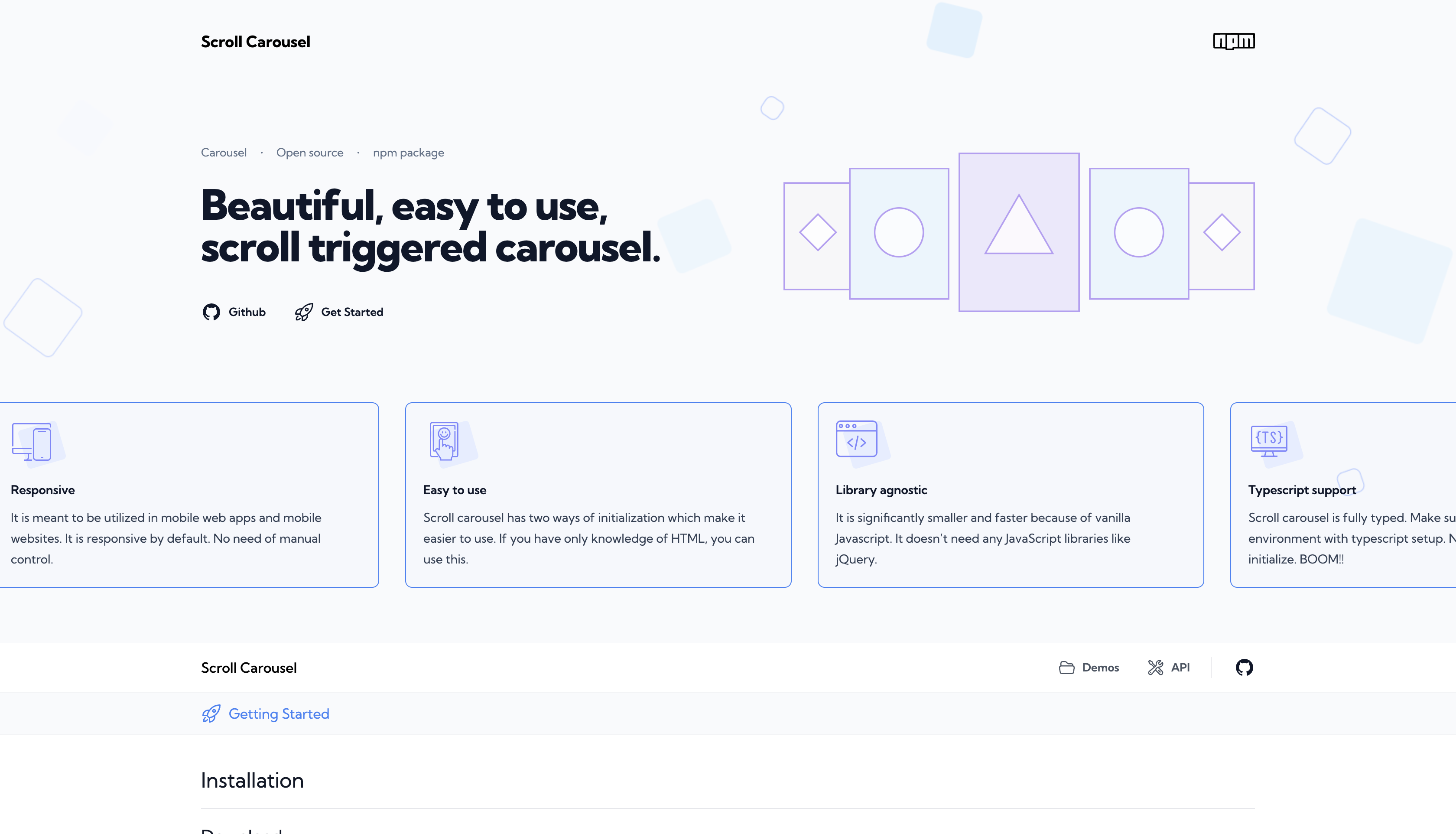 Scroll Carousel